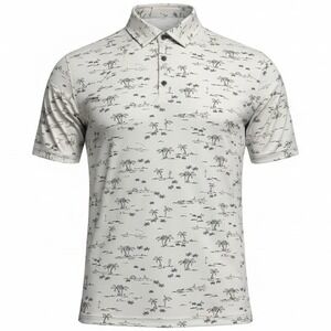 FootJoy Tropic Print Lisle Self Collar Golf Polo Men's Size XL